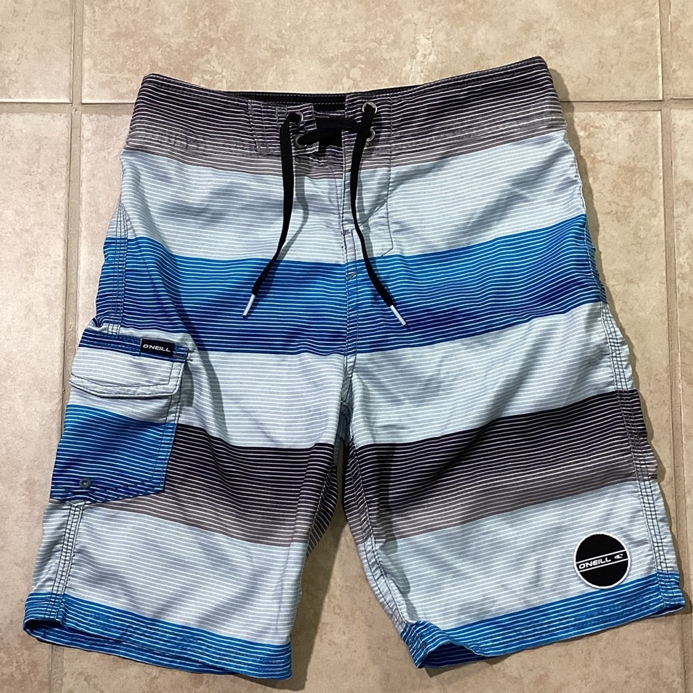 Striped Swim Trunks Boys Size 10